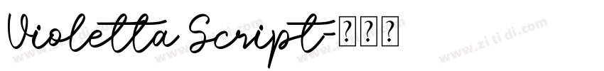 Violetta Script字体转换
